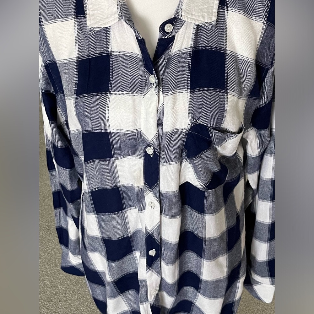 Euc Rails Navy And White Rails Long-Sleeve Button… - image 4